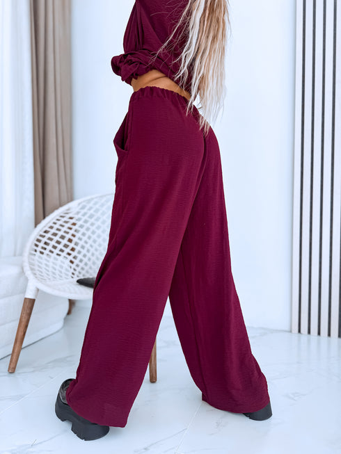 "BRUNETTE 10312" set - burgundy
